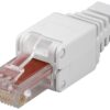 Plug Cat.6 RJ45 Toolless con Copriconnettore
