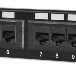 Pannello Patch per Rack 10'' 12 Porte UTP Cat.6 1HE