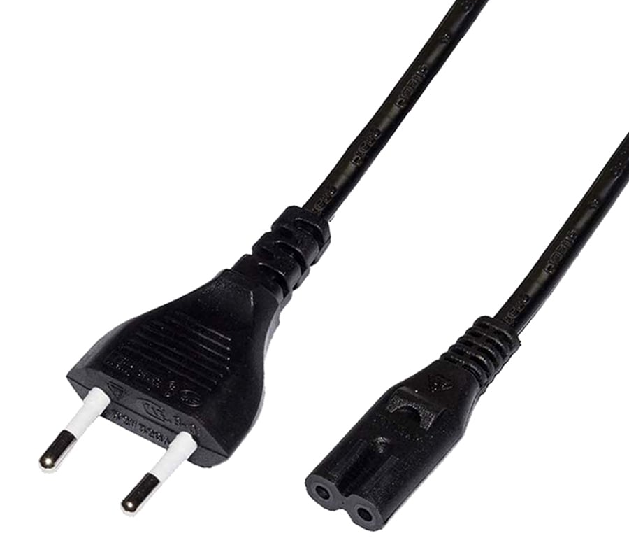 Cavo alimentazione C7 a italiana 1,0 m Nero
