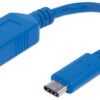 Cavo Superspeed USB A Femmina USB-C™ Maschio 15cm Blu