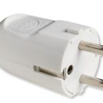 Spina Diritta Schuko 2P+T 16A Smontabile Bianco