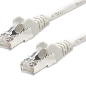 Cavo di rete Patch in Rame Schermato Cat. 5e Bianco F/UTP 1 m