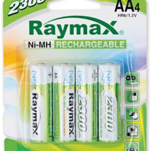 Blister 4 Batterie Ricaricabili Stilo AA 2300mAh