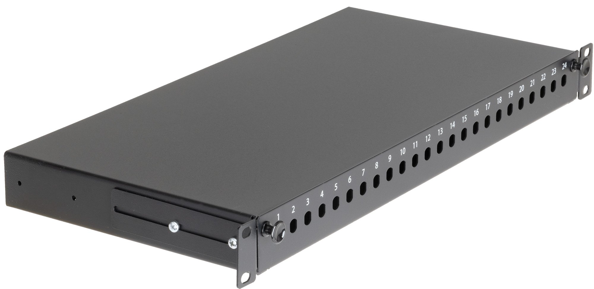 Cassetto Rack 19'' Fibra Ottica 24 Porte ST Simplex