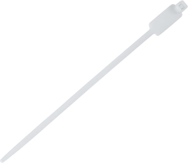 Fascette Fermacavi 200x4,8mm con Targhetta 13x28mm 100 pz Bianco - immagine 3