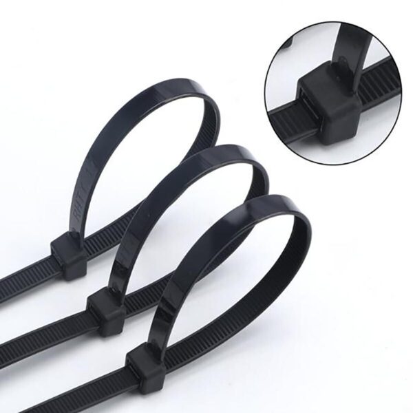 Fascette Fermacavi Autobloccanti 150x3,6mm in Nylon 100pz Nero - immagine 4