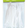 Fascette Fermacavi Autobloccanti 160x4,8mm in Nylon 100pz Bianco - immagine 2