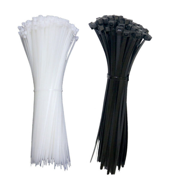 Fascette Fermacavi Autobloccanti 370x3,6mm in Nylon 100pz Bianco - immagine 9