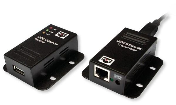 Extender 1 Porta USB su Cavo Cat.5/5e/6 fino a 50m, PoE