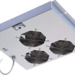 Gruppo 3 Ventole a Soffitto con Termostato per Armadi Rack