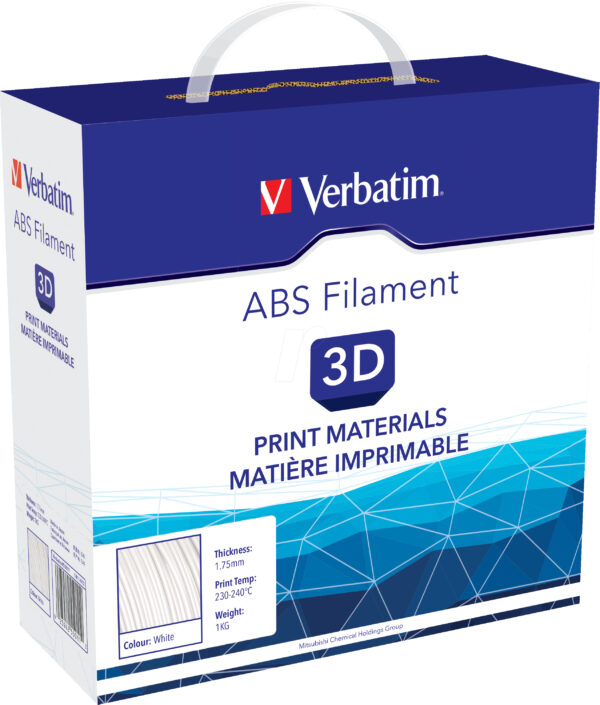 Filamento ABS Stampa 3D 1.75mm 1kg Bianco - immagine 2