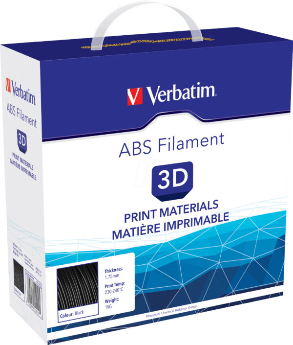 Filamento ABS Stampa 3D 1.75mm 1kg Nero - immagine 2