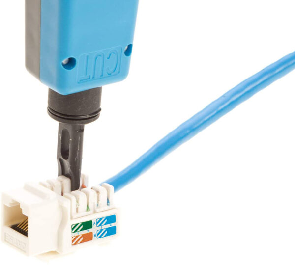 Frutto Keystone RJ45 Cat.5E UTP IDC 90° Bianco - immagine 6