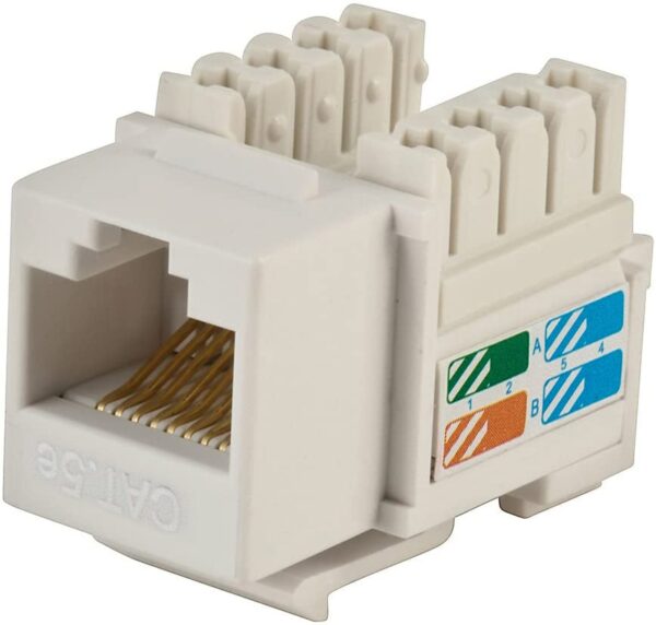 Frutto Keystone RJ45 Cat.5E UTP IDC 90° Bianco - immagine 5
