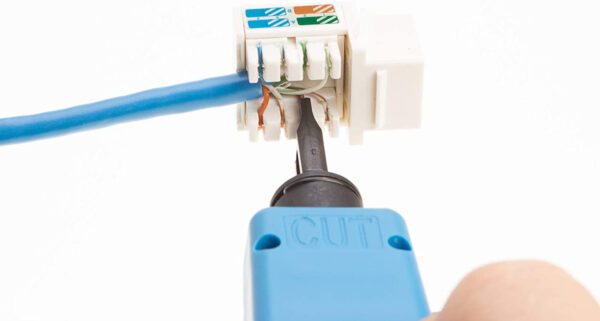 Frutto Keystone RJ45 Cat.5E UTP IDC 90° Bianco - immagine 7