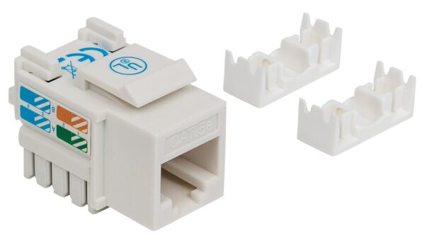 Frutto Keystone RJ45 Cat.5E UTP IDC 90° Bianco - immagine 2
