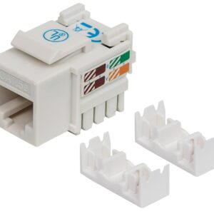 Frutto Keystone RJ45 Cat.5E UTP IDC 90° Bianco