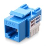 Frutto Keystone RJ45 Cat.6 UTP IDC 90&deg; Blu