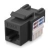 Frutto Keystone RJ45 Cat.6 UTP IDC 90° Nero - immagine 6
