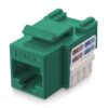 Frutto Keystone RJ45 Cat.6 UTP IDC 90° Verde