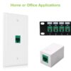 Frutto Keystone RJ45 Cat.6 UTP IDC 90° Verde - immagine 4