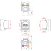 Frutto Keystone RJ45 Cat.6 UTP Tooless - immagine 2