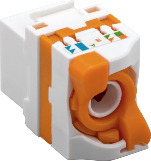 Frutto Keystone RJ45 Cat.6A UTP Tooless - immagine 3