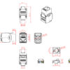 Frutto Keystone RJ45 UTP Cat.6 Tooless Nero - immagine 2