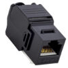 Frutto Keystone RJ45 UTP Cat.6 Tooless Nero - immagine 10