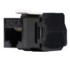 Frutto Keystone RJ45 UTP Cat.6 Tooless Nero - immagine 3