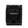 Frutto Keystone RJ45 UTP Cat.6 Tooless Nero - immagine 6