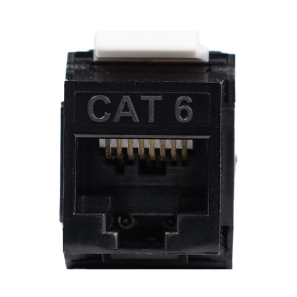 Frutto Keystone RJ45 UTP Cat.6 Tooless Nero - immagine 6