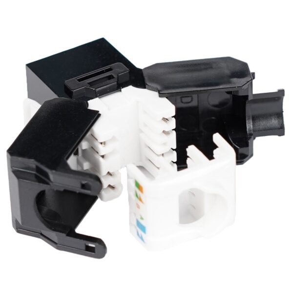 Frutto Keystone RJ45 UTP Cat.6 Tooless Nero - immagine 5