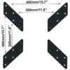 Adattatore per Supporto VESA da 200x200 a 400x400 Nero - immagine 3