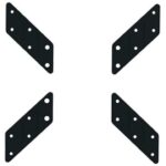 Adattatore per Supporto VESA da 200x200 a 400x400 Nero