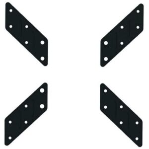 Adattatore per Supporto VESA da 200x200 a 400x400 Nero