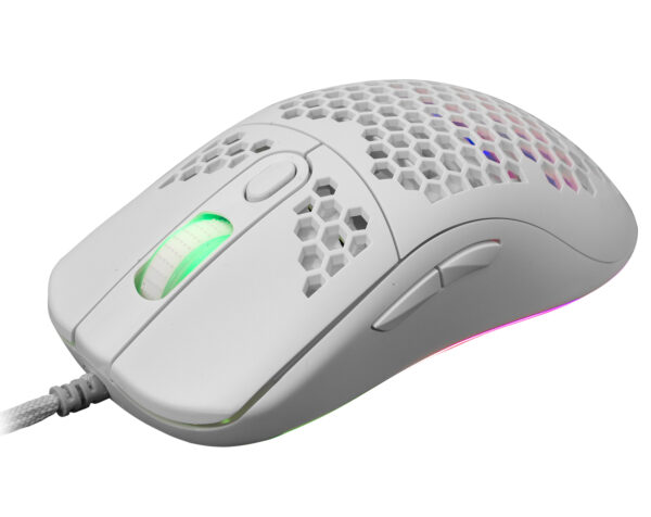 Gaming Mouse Galahad RGB 6400 6D dpi bianco - immagine 3