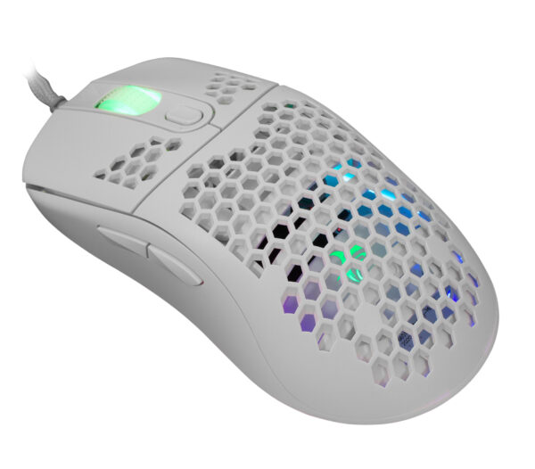 Gaming Mouse Galahad RGB 6400 6D dpi bianco - immagine 6