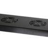 Gruppo 2 Ventole 1U per Rack 19'' con Termostato LED Nero - immagine 2
