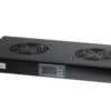 Gruppo 2 Ventole 1U per Rack 19'' con Termostato LED Nero