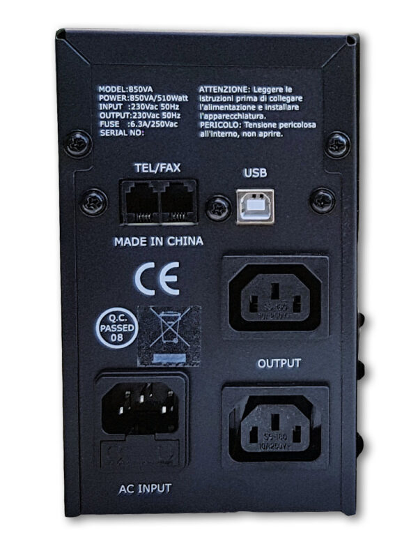 Gruppo di continuità 850VA 510W Line Interactive - immagine 2
