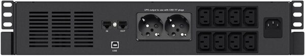Gruppo di Continuità UPS X4 2000VA Line Interactive a Rack Nero - immagine 2