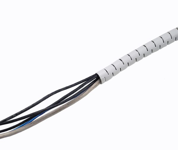 Guaina Raccoglicavi Diametro 20mm a Spirale 30m Grigio - immagine 2