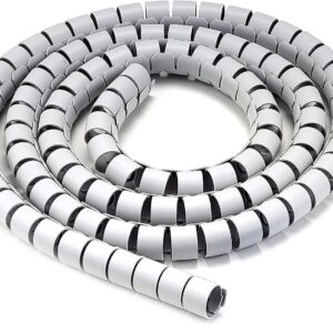 Guaina Raccoglicavi Diametro 20mm a Spirale 30m Grigio