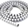 Guaina Raccoglicavi Diametro 25mm a Spirale 20m Grigio