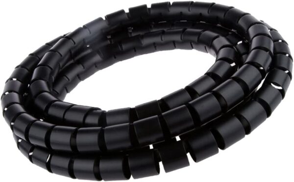 Guaina Raccoglicavi Diametro 25mm a Spirale 20m Nero - immagine 7