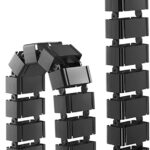 Guaina Raccoglicavi Flessibile Vertebra Passacavi Lunghezza 1300 mm Nero