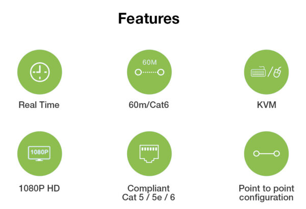HDMI KVM Extender su Cavo di Rete fino a 60 metri - immagine 8