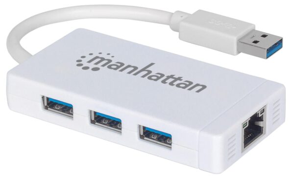 Hub 3 porte USB 3.0 con Adattatore Ethernet Gigabit