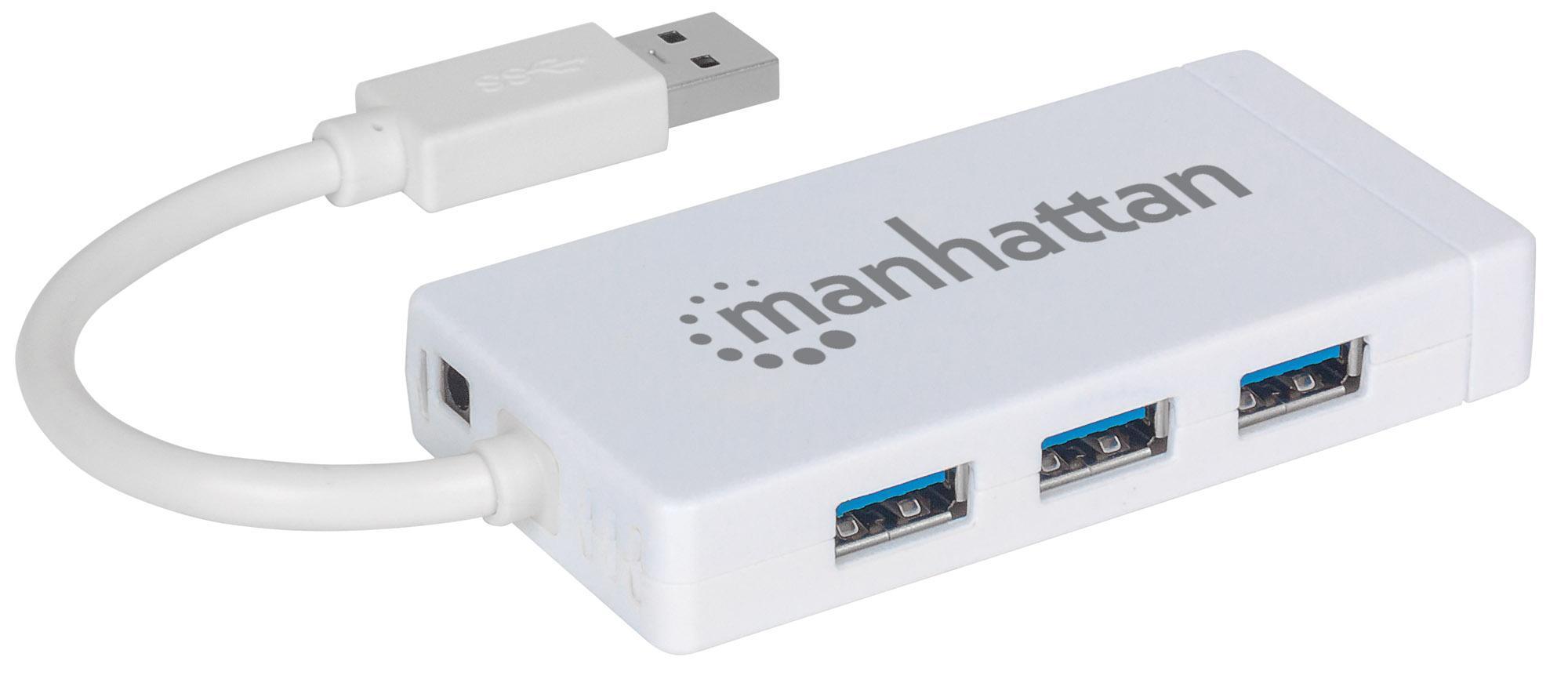 Hub 3 porte USB 3.0 con Adattatore Ethernet Gigabit - immagine 3